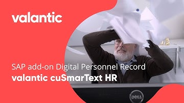 SAP add-on digital personnel record: valantic cuSmarText HR