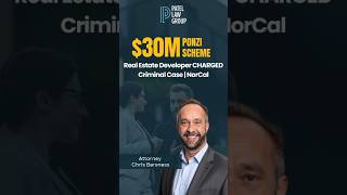 Ponzi schemes in the news today. Criminal case of real estate developer from Northern California.