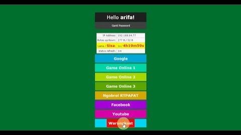 MIKROTIK API PHP : Login Hotspot & Change Password (Template)