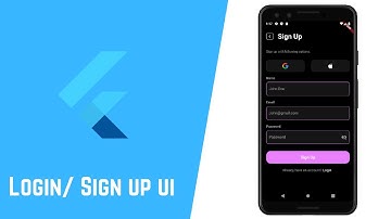 Flutter Login and Sign Up UI - Speed Code