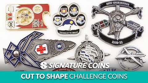 Cut to Shape Challenge Coins - Signature Coins