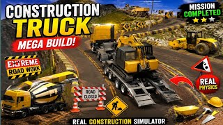 Extreme Mountain Construction Truck Gameplay 🚛 | Heavy Road Work Simulator screenshot 1