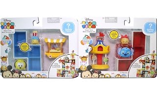 Disney Tsum Tsum Fun at the Fair Vinyl Figure Stack 'ems Basic Display Sets Unboxing Toy Review