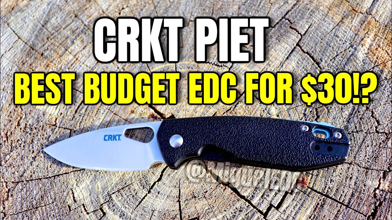 BEST BUDGET EDC Knife For 30!? CRKT Piet Review YouTube