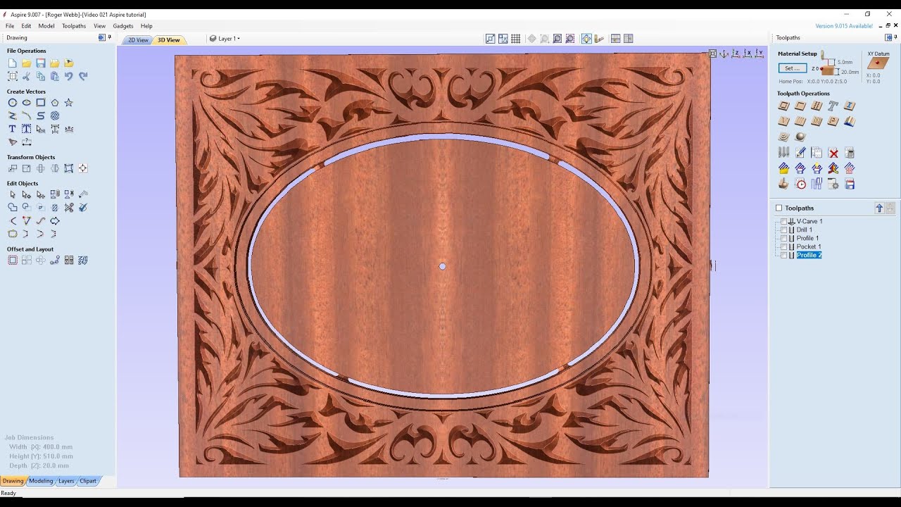 Vectric Aspire 9 Vectors To V Bit Profile And Pocket Picture Frame Picture Frames Frame Aspire Vectric Aspire 9 Vectors To V Bit Profile And Pocket Picture Frame Picture Frames Frame Aspire