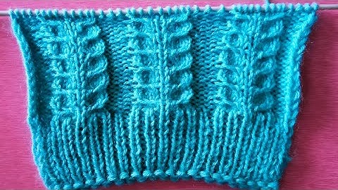 Beautiful 4 Rows Repeat Knitting Pattern For All Projects