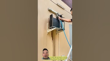 Vệ sinh cục nóng điều hòa #electrician