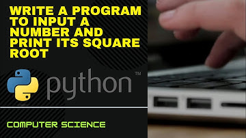 program to input a number and print its square root