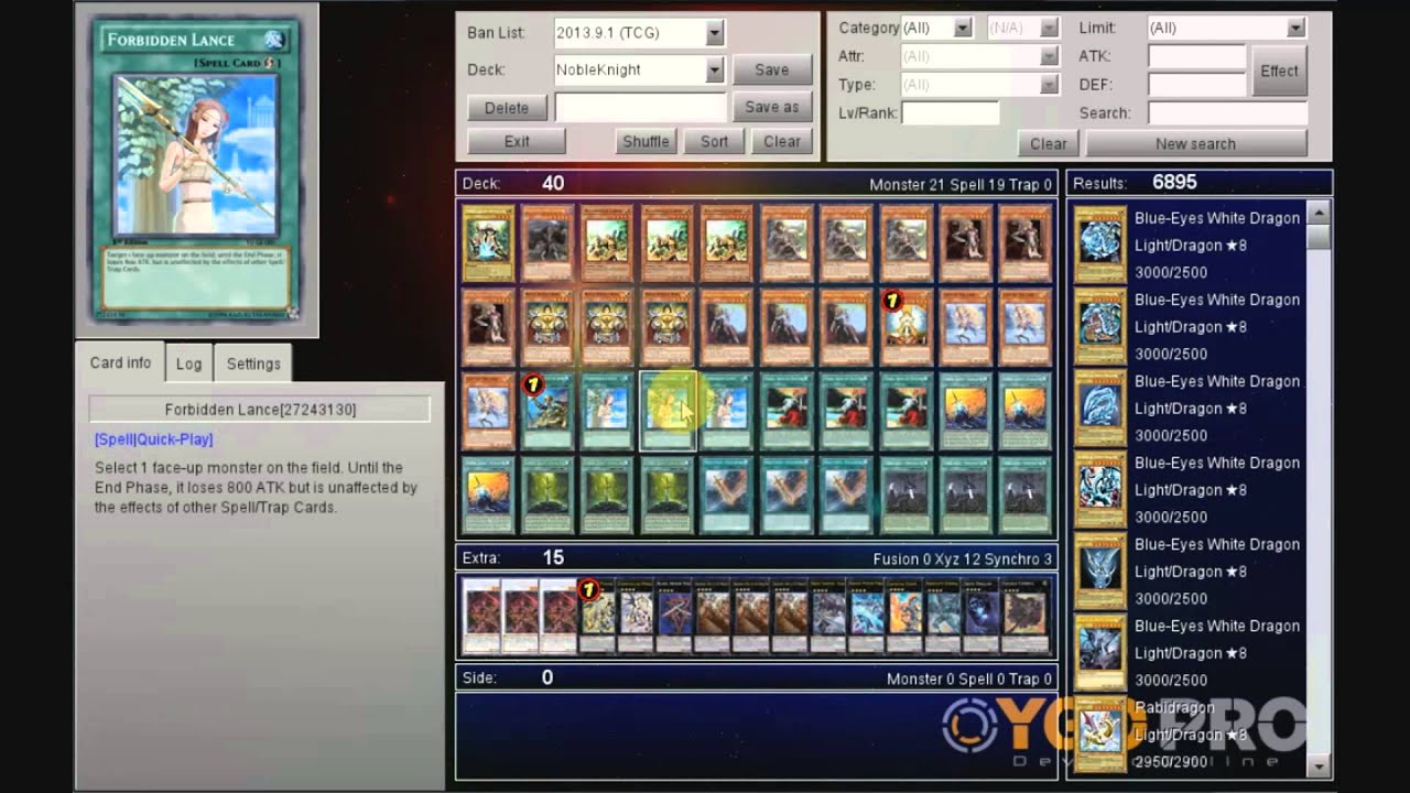 Noble knight deck list (post Shadow Specters) - requested by Fitzgerald ...