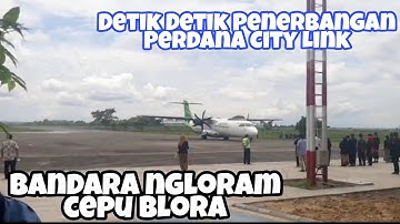 Detik Detik Pendaratan Pesawat Bandara Ngloram Cepu