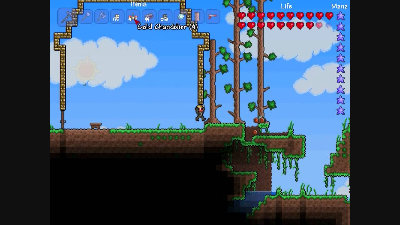 Terraria GOLD HOUSE!!! YouTube
