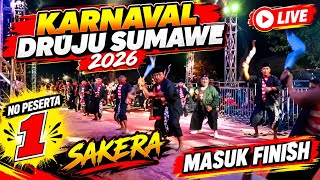 Karnaval Druju Sumawe Malang 2026 🔥 No Peserta 1 SAKERA Masuk Finish | Live Karnaval