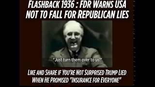 FDR "Let Me Warn You" About the Republican Party