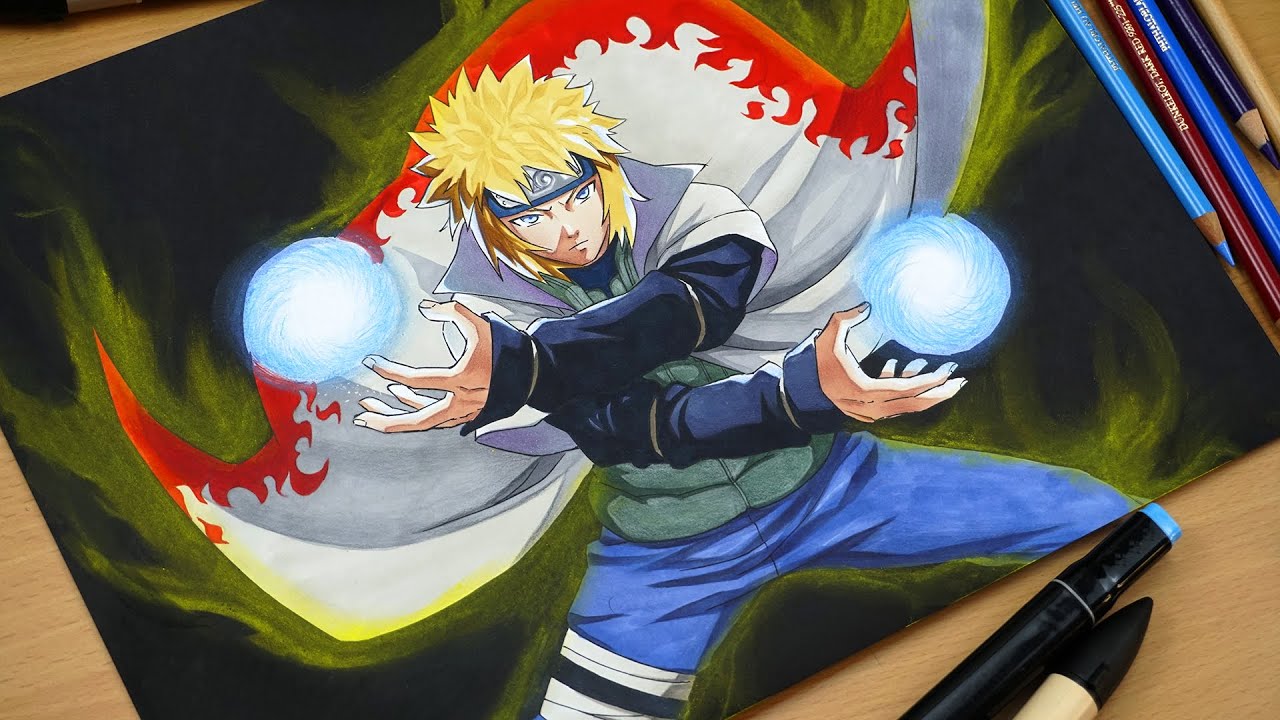 Drawing Minato using Rasengan [NARUTO] 