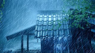 DEEP SLEEP IMMEDIATELY with Strong Rainstorm on a Tin Roof & Mighty Thunder Sounds on Stormy Night