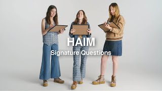 HAIM | Signature Questions | Coach Spring 2022