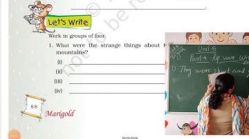 STD 5 ENGLISH UNIT 5  PART 4