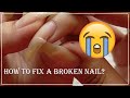 How to fix a broken nail + Update after 3 weeks | Long Natural Nails💅🏻