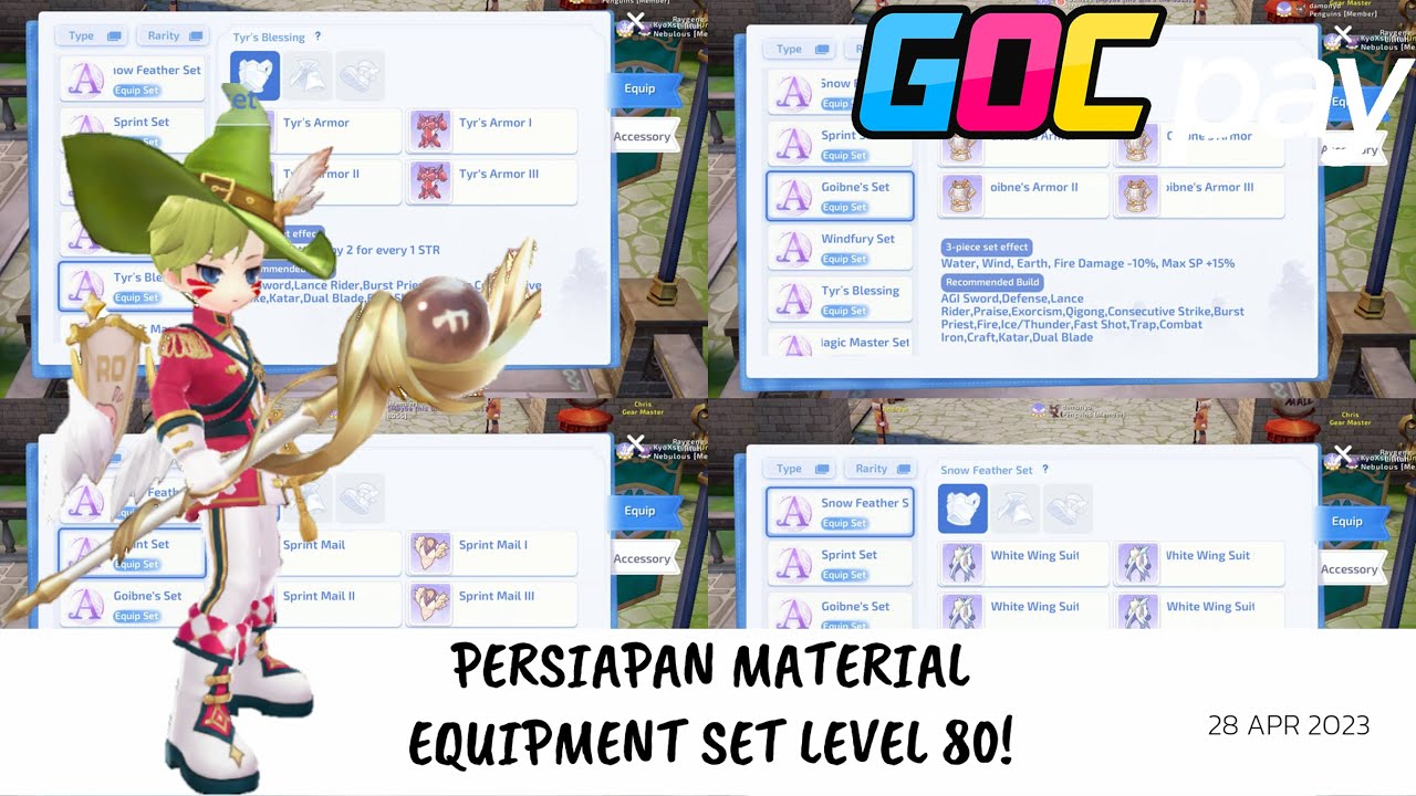 Ragnarok Origin Persiapan level 80 nih! Bahas equip set dan