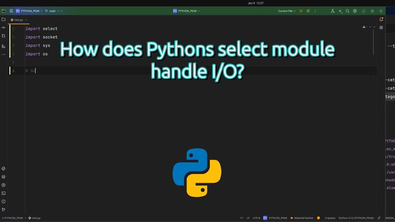How does Pythons select module handle I/O? Python Hack Using select ...