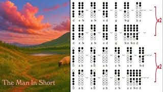 The Man In Short, Tabs and Notes For Beginners, tin whistle, penny whistle, feadóg, flageolet, flute