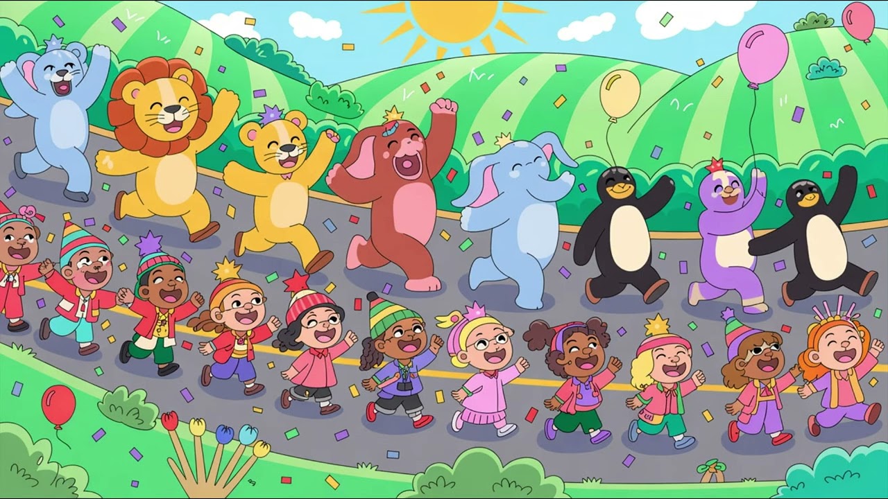 das Kinderlied "Die Bunte Parade"