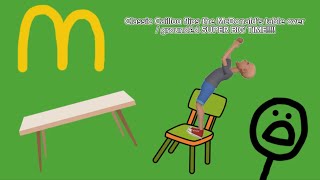 Clic Caillou Flips The Mcdonalds Table Over Grounded Super Big Time