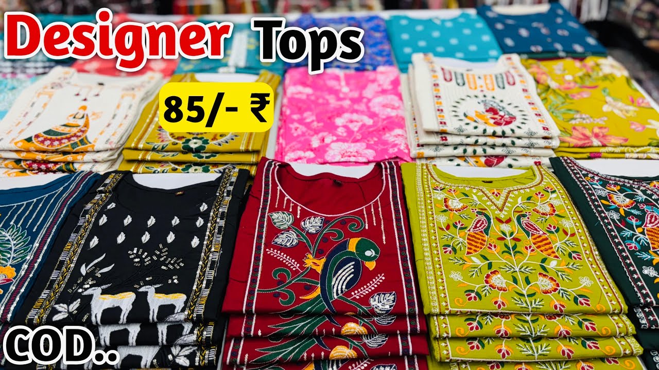 Premium Short Kurti Tops In Wholesale | Ladies Tops Manufacturer | Kurti Wholesale Market