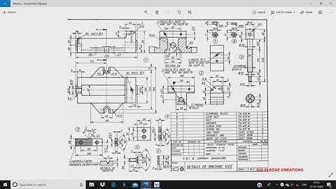 Machine Vice Part 6,7,8 using Solid Edge Software