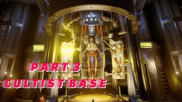 DOOM ETERNAL [ULTRA VIOLENCE] Walkthrough Part 3 CULTIST BASE  PC ULTRA RTX 4090 - No Commentary