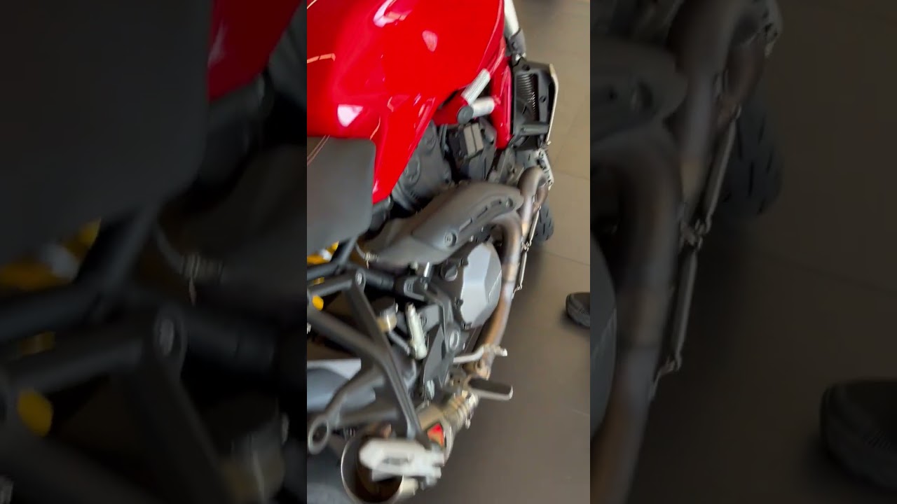 2018 Ducati Monster start up with Werkes Exhaust System!