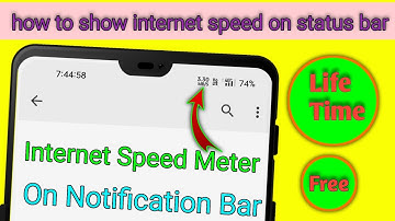 how to show internet speed on status bar | internet speed kaise show kare
