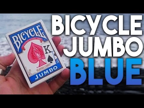 Big Bicycle Cards (Jumbo Bicycle Cards, Blue) ( Blauw ) live demo