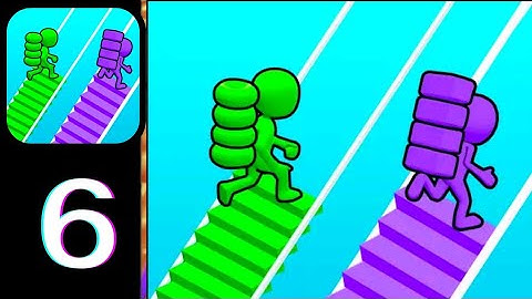 Bridge race - Gameplay Walkthrough Part 6 Best Racing Game (iOS, Android)