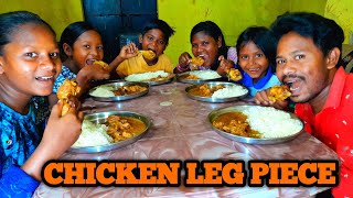 Chicken Leg Piece Chicken Curry |Dinner Eating Show