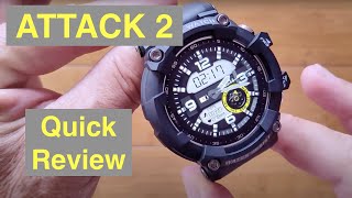 Lokmat Attack 2 Ip68 Waterproof Blood Pressure Ruggedized Smartwatch Quick Overview