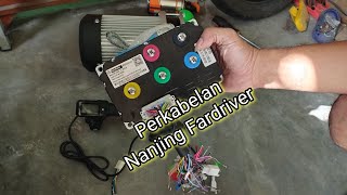 Merangkai Kabel Nanjing Fardriver ND pada handle Gas Logo Bogi Power