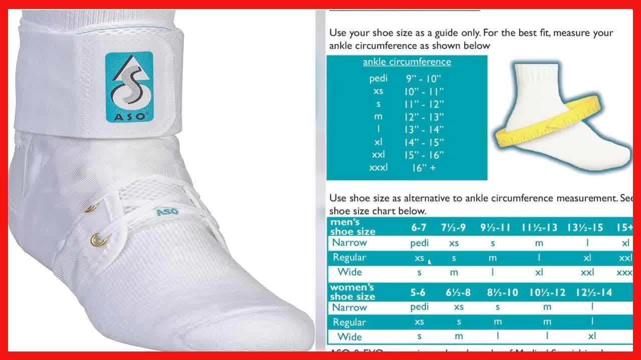 Med Spec ASO Ankle Stabilizer - YouTube