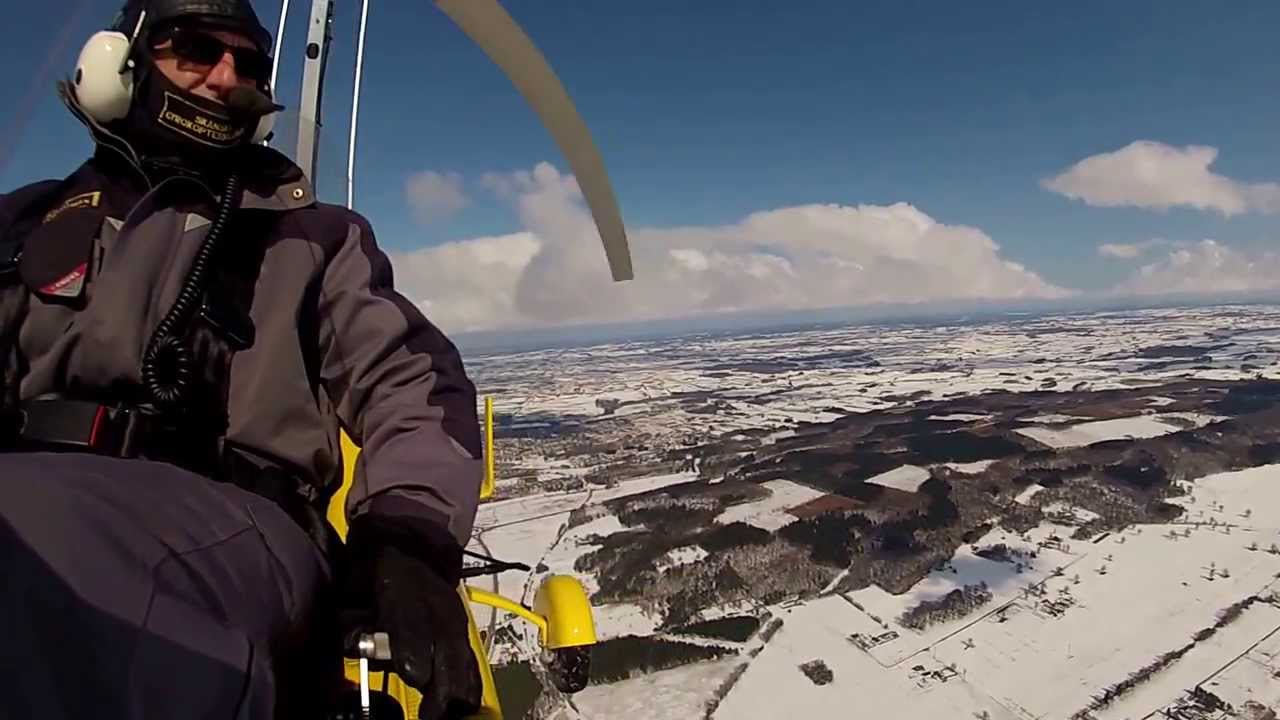 Gyrokopter över Sövde