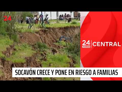 Sinkhole grows and puts dozens of families at risk
