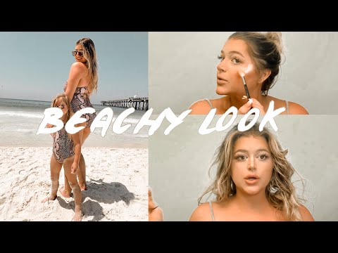 BEACHY GLOW UP | Makeup, Hair & Outfit