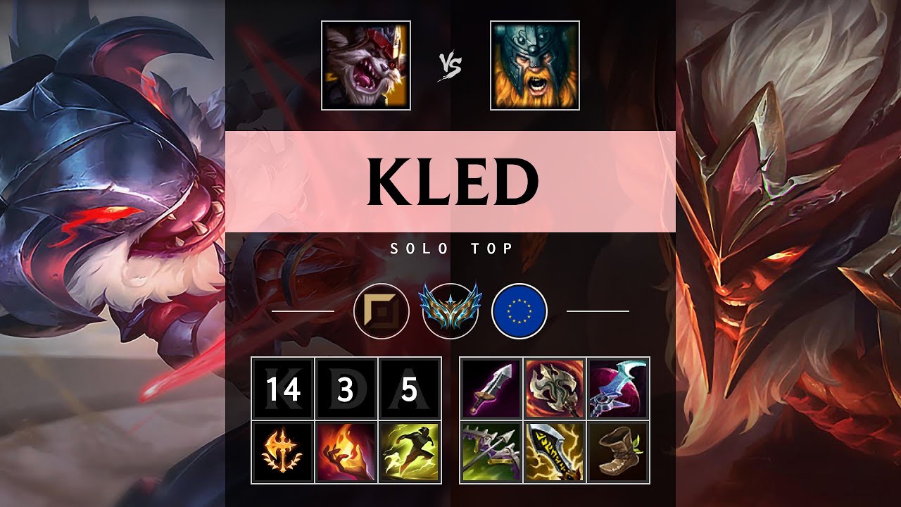 Kled Top vs Olaf - EUW Challenger Patch 25.13