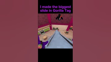 I made the biggest slide in Gorilla Tag #gtag #gorillatag