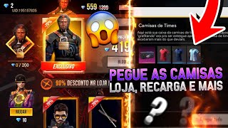 PEGUE A CAIXA DAS CAMISAS DE TIME, LOJA MISTERIOSA 8.0 COM SAMURAIS, MACHETE RARO E MAIS - FREE FIRE