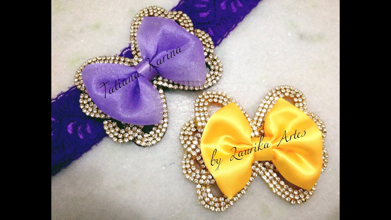 Vídeo 2: Aprenda a fazer tiara com detalhe vazado (Laço)! Tatiana Karina by Laurika Artes