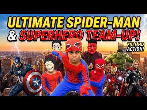Spider-Man rescues Hulk Captain America vs Goblin Vs Hulk Funny Video 🤩 
