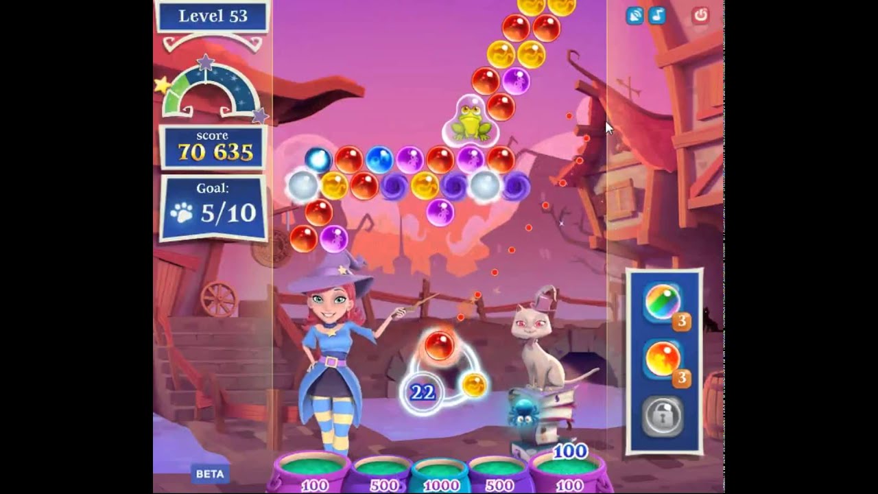 Bubble Witch Saga 2 Level 53 Youtube Bubble Witch Saga 2 Level 53 Youtube