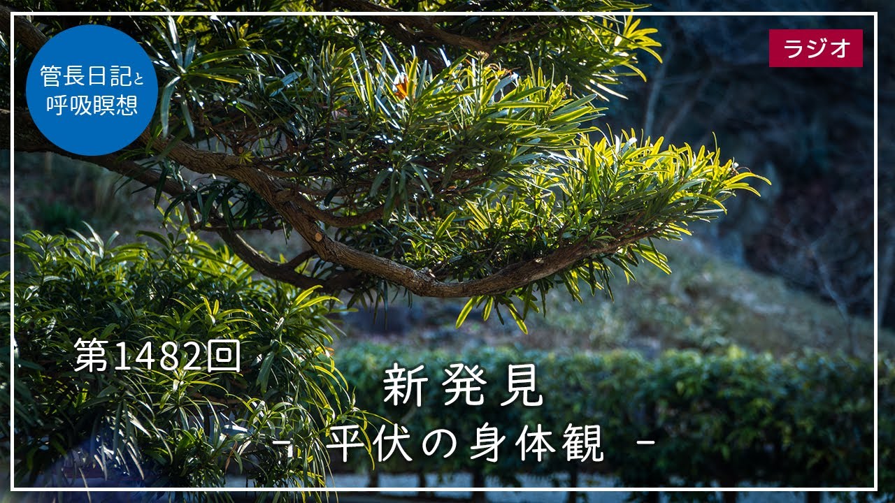 第1482回「新発見 - 平伏の身体観 -」2025/1/27【毎日の管長日記と呼吸瞑想】| 臨済宗円覚寺派管長 横田南嶺老師 - YouTube