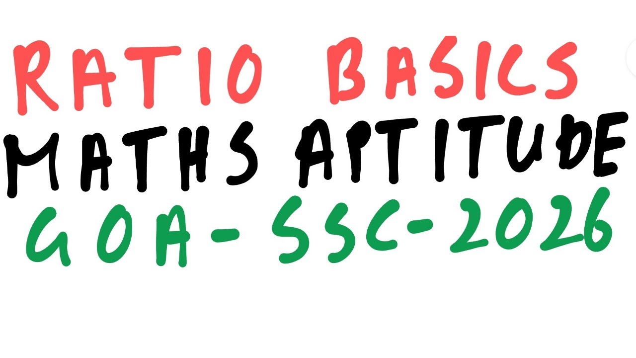 RATIO BASICS CLASS| GSSC MATHS AND QUANT| GSSC CBT 1 CBT 2| GSSC MATHS PLAYLIST