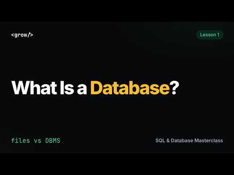 What Is a Database? Data, Databases and the DBMS Explained